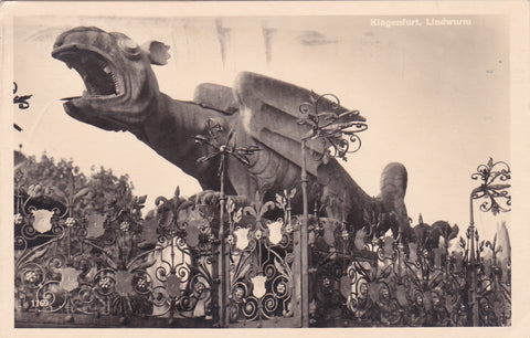 AK Klagenfurt. Lindwurm. (1938)
