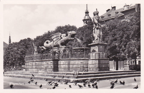 AK Klagenfurt. Lindwurmbrunnen.