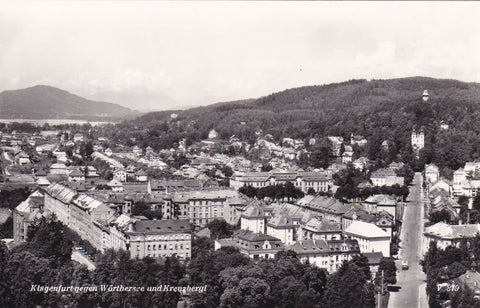 AK Klagenfurt gegen Wörthersee und Kreuzbergl.