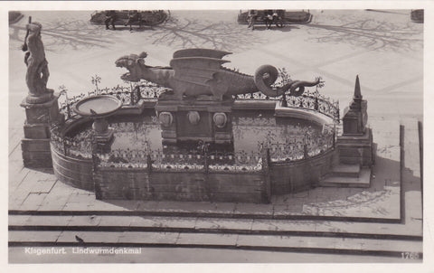 AK Klagenfurt. Lindwurmdenkmal. (1939)