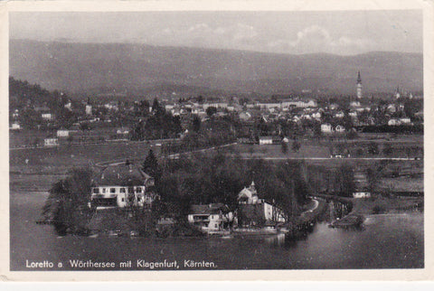 AK Loretto a. Wörthersee mit Klagenfurt. (1951-52)