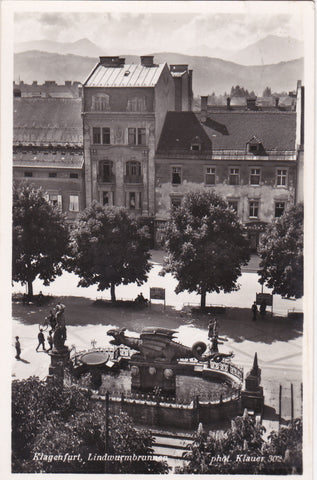 AK Klagenfurt, Lindwurmbrunnen.