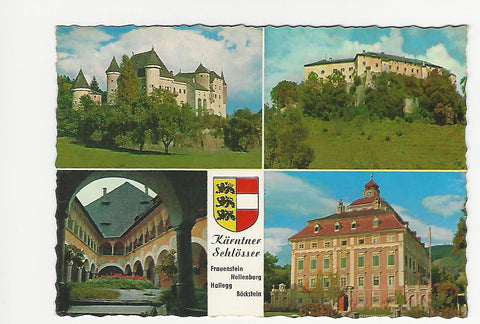 AK Kärntner Schlösser. Frauenstein. Hollenburg. Hallegg. Böckstein.