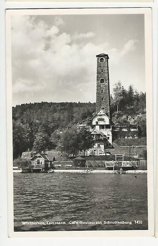 AK Wörthersee, Terrassen - Cafe - Restaurant Schrottenburg.