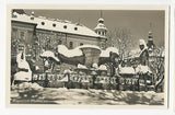 AK Klagenfurt. Lindwurmbrunnen im Winter.