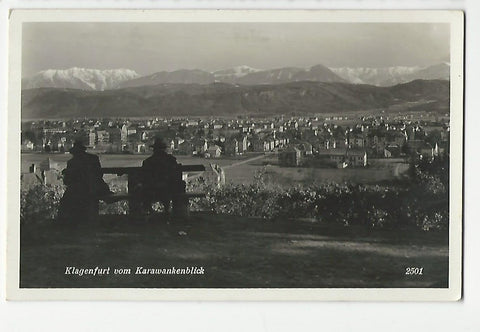 AK Klagenfurt vom Karawankenblick. (1938)