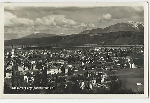 AK Klagenfurt mit Hochobir. (1928)