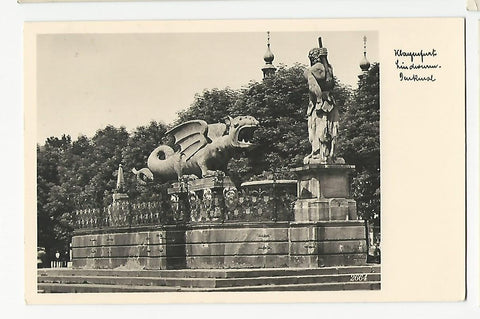 AK Klagenfurt. Lindwurm Denkmal. (1939)