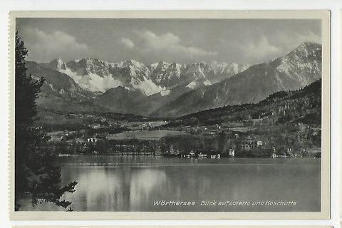 AK Wörthersee Blick auf Loretto und Koschutta. (1939)