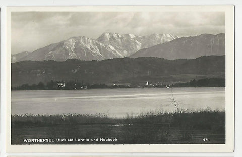 AK Wörthersee Blick auf Loretto und Hochobir.
