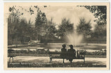 AK Klagenfurt, Schubertpark Hochstrahlbrunnen. (1941)