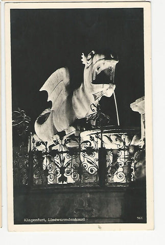 AK Klagenfurt, Lindwurmdenkmal. (1939)