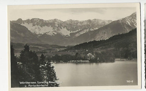 AK Wörthersee. Loretto, Koschutta und Ferlacherhorn. (1952-53)