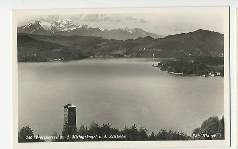 AK Wörthersee m. d. Mittagskogel v. d. Zillhöhe.