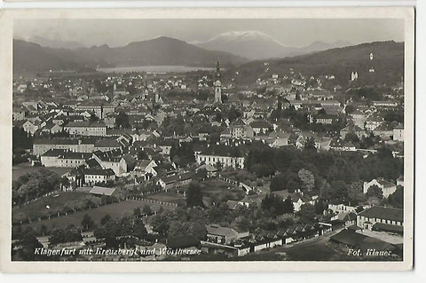 AK Klagenfurt mit Kreuzbergl und Wörthersee.