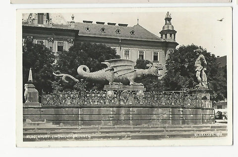 AK Klagenfurt. Lindwurmbrunnen.
