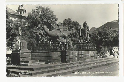 AK Klagenfurt. Lindwurmbrunnen.