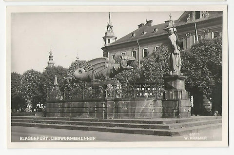 AK Klagenfurt. Lindwurmbrunnen.