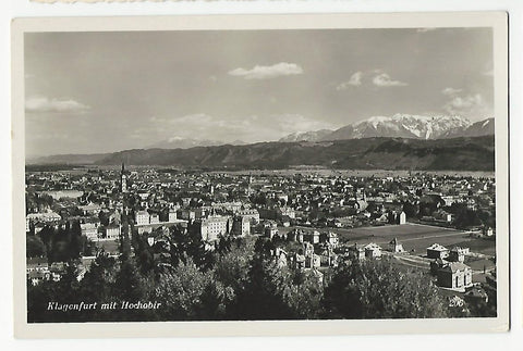 AK Klagenfurt mit Hochobir. (1937)