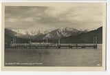 AK Klagenfurt-See Landungsbrücke mit Koschutta. (1927)