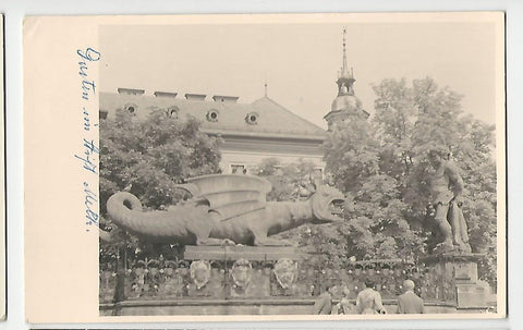 AK Klagenfurt. Lindwurmbrunnen.