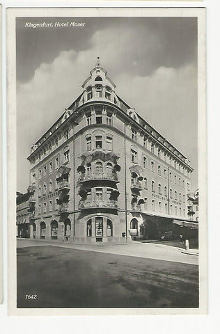 AK Klagenfurt, Hotel Moser. (1932)