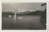 AK Klagenfurt-See. Ausblick vom Strand-Cafe auf die Karawanken. (1927)