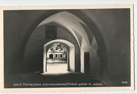 AK Schloß Viktring, (ehem. Zisterzienzerkloster) Torhalle gotisch.