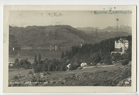 AK Klagenfurt-See. Schloss Freienthrun. (1927)