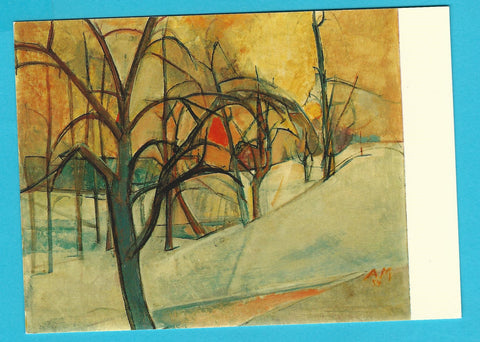 AK Kärntner Landesgalerie, Klagenfurt. Anton Mahringer (1902-1974) Winterbäüme.