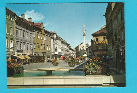 AK Klagenfurt. Fußgängerzone Alter Platz.