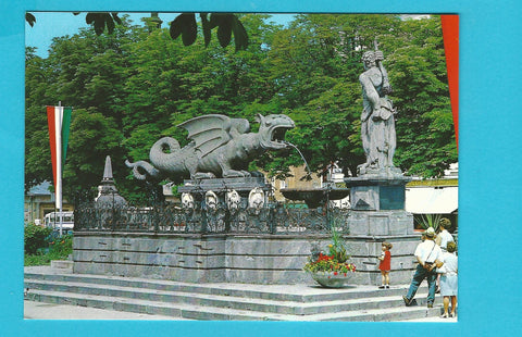 AK Klagenfurt. Lindwurmbrunnen.