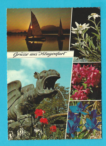 AK Grüsse aus Klagenfurt. Lindwurm.