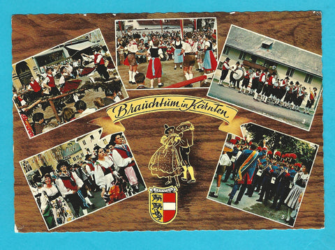 AK Brauchtum in Kärnten. Volkstanzgruppe Klagenfurt u.a.
