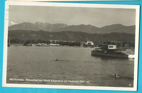 AK Wörthersee. Strandbad der Stadt Klagenfurt (1931)