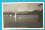 AK Klagenfurt - See. Ausblick vom Strand-Cafe auf die Karawanken. (1932)