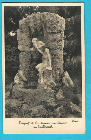 AK Klagenfurt: Nixenbrunnen (von Kassin) im Schillerpark.