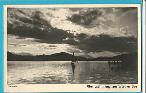 AK Abendstimmung am Wörther See.