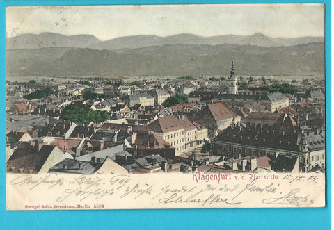 AK Klagenfurt v. d. Pfarrkirche.