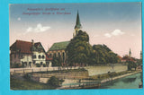 AK Klagenfurt. Lendhafen mit Evangelischer Kirche u. Pfarrhaus. (1918/19)