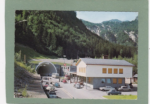 AK Loibltunnel mit österr. Grenzzollamt.
