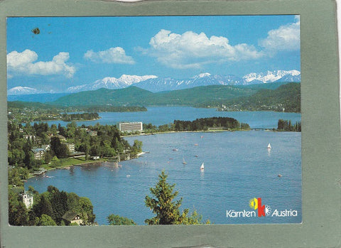 AK Pörtschach am Wörthersee mit Karawanken.