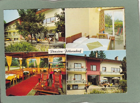 AK Krumpendorf am Wörthersee. Hotel Pension Föhrenhof. Bes. S. Gretschnig.