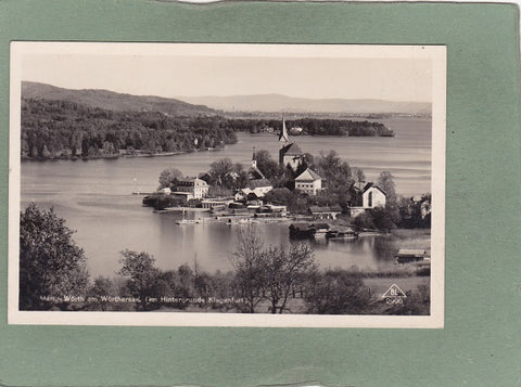 AK Maria Wörth am Wörthersee (im Hintergrund Klagenfurt).