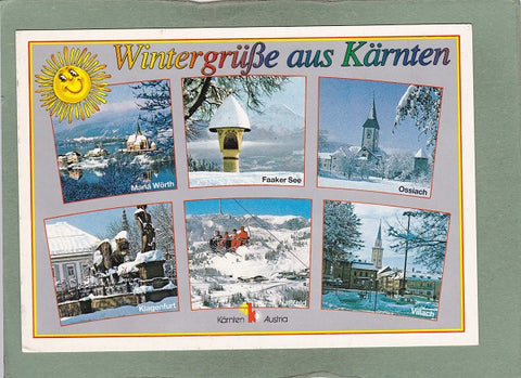 AK Wintergrüße aus Kärnten.