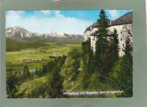 AK Hollenburg mit Rosental und Karawanken.