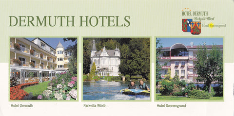 AK Hotel Dermuth. Parkvilla Wörth. Hotel Sonnengrund. Familie Walter Dermuth, Pörtschach.