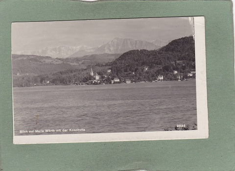AK Blick auf Maria Wörth mit der Koschutta.