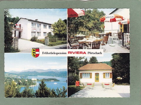 AK Pörtschach. Frühstückspension Riviera. Gertrude Wriesnig. Moosburgerstraße 16/18.
