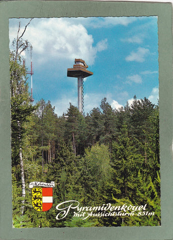 AK Pyramidenkogel mit Aussichtsturm.